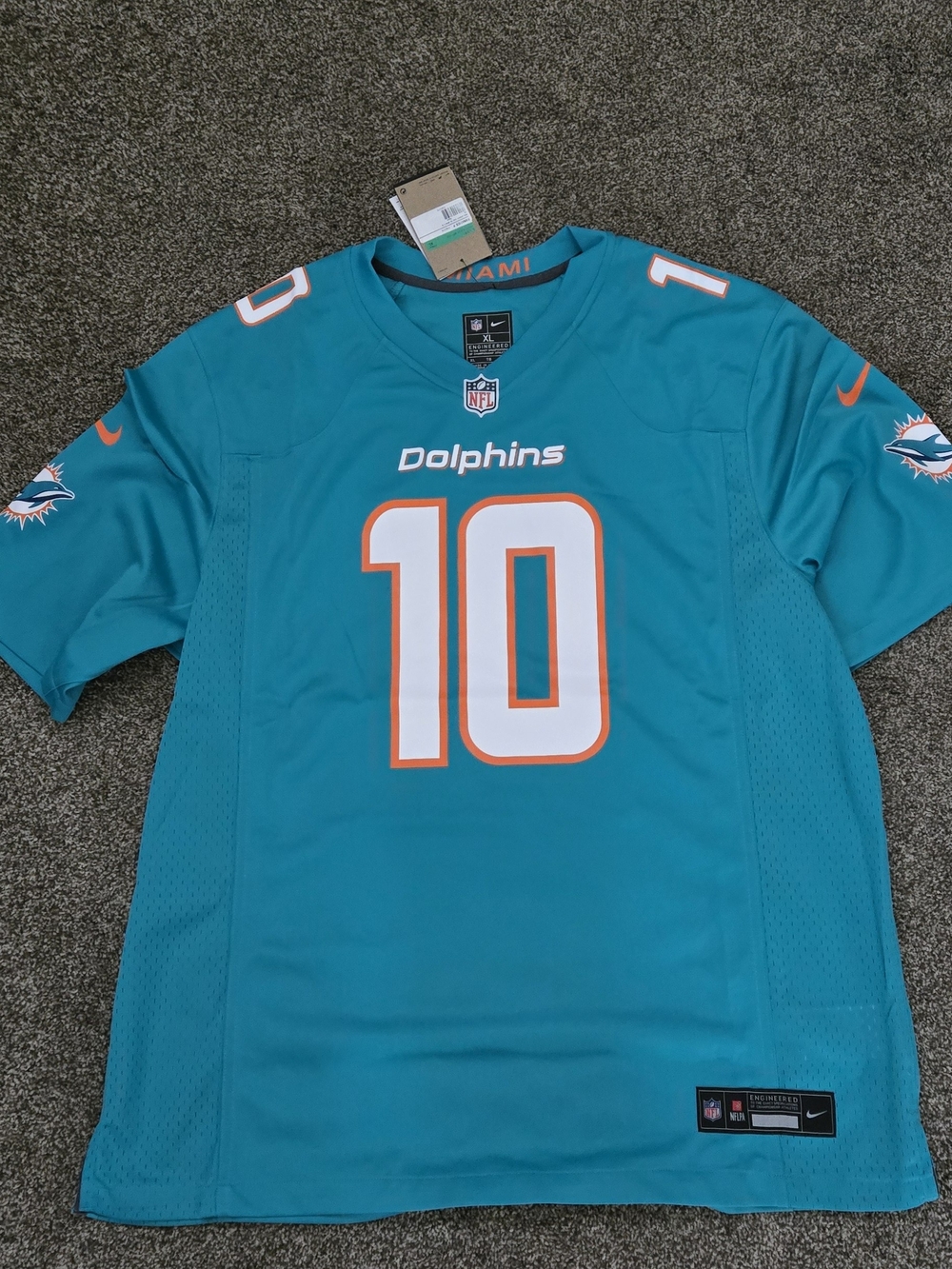 Nwt Mens Nike Miami Dolphins Teal #10 Jersey